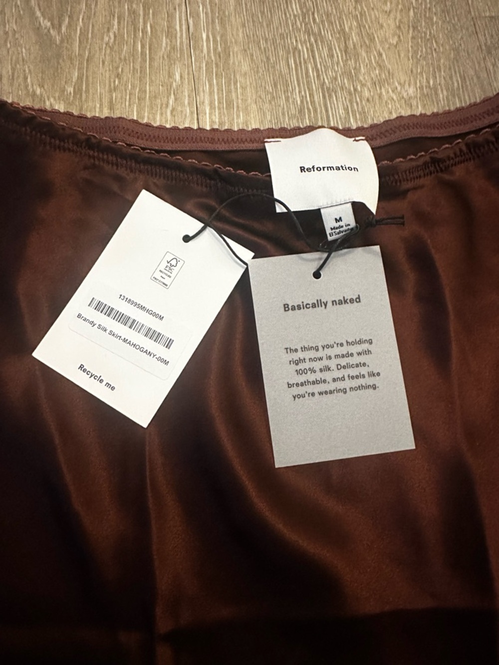 NWT Reformation Brandy Mini Skirt - Picture 3 of 3